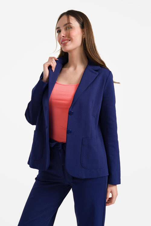 Nova Blazer | Interlock Navy