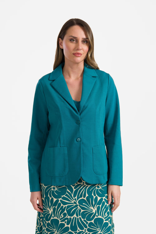 Nova Blazer | Interlock Petrolblau