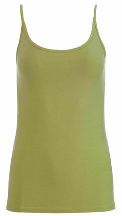 Hella Spaghetti Top | Schlichtes helles Olivgrün
