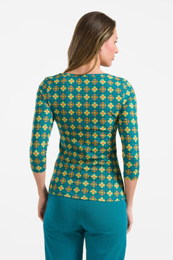 Lynn Top mit 3/4-Ärmeln | Vintage Fever