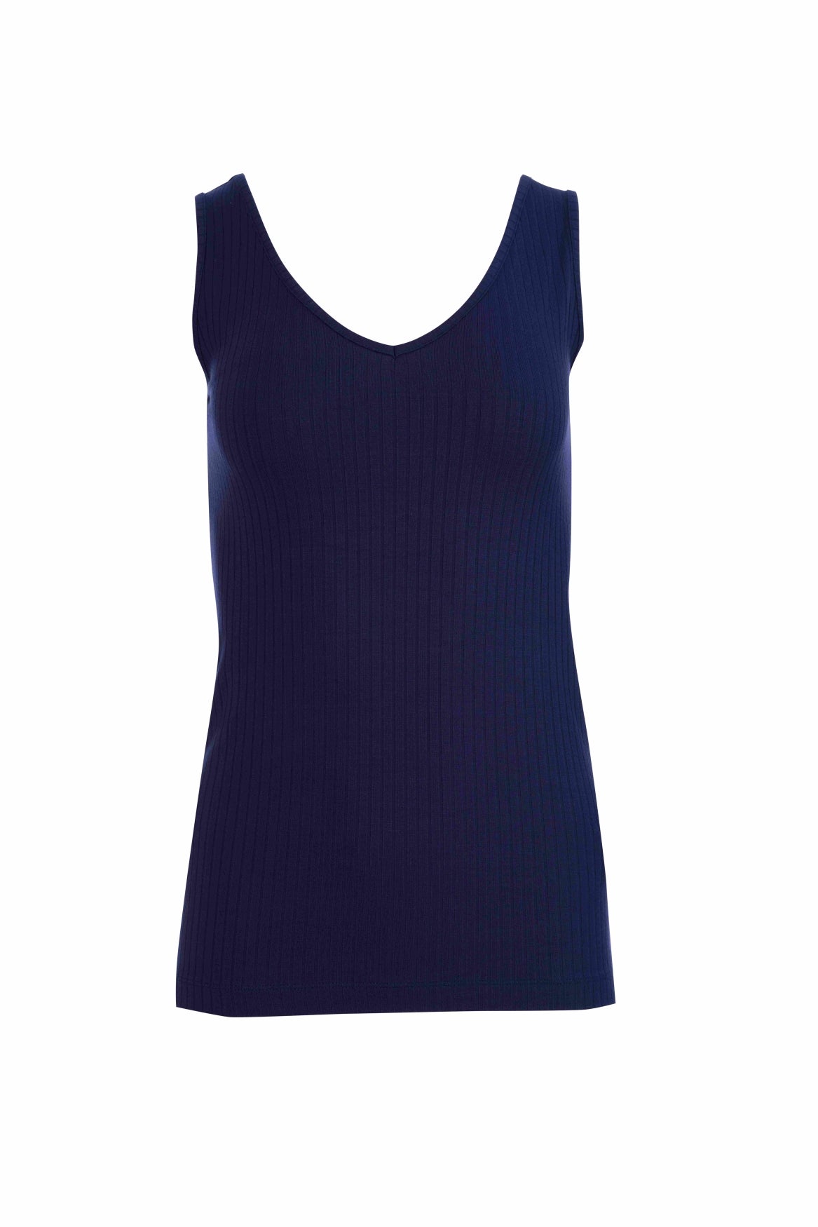 Stella Tanktop | Gerippt, Marineblau