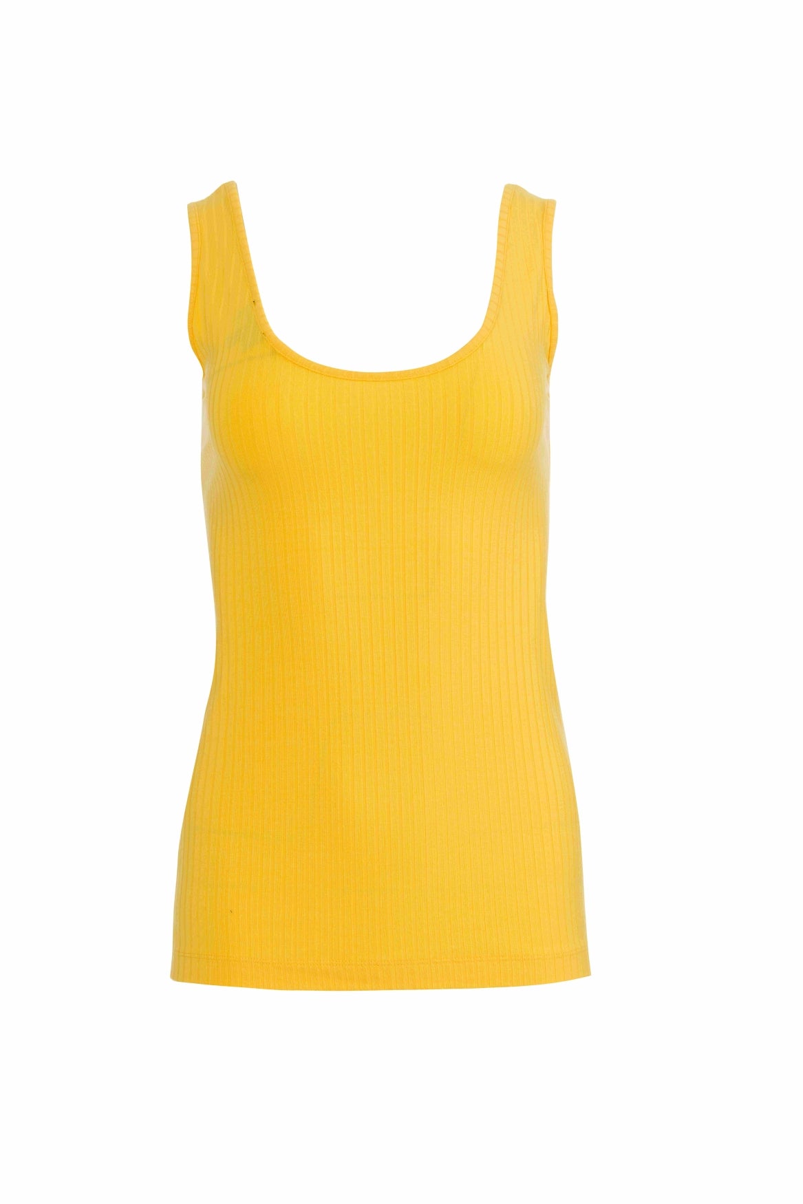 Stella Tanktop | Gerippt Gelb