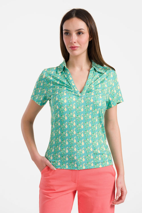 Suzy Kurzarmtop | Happy Peacock