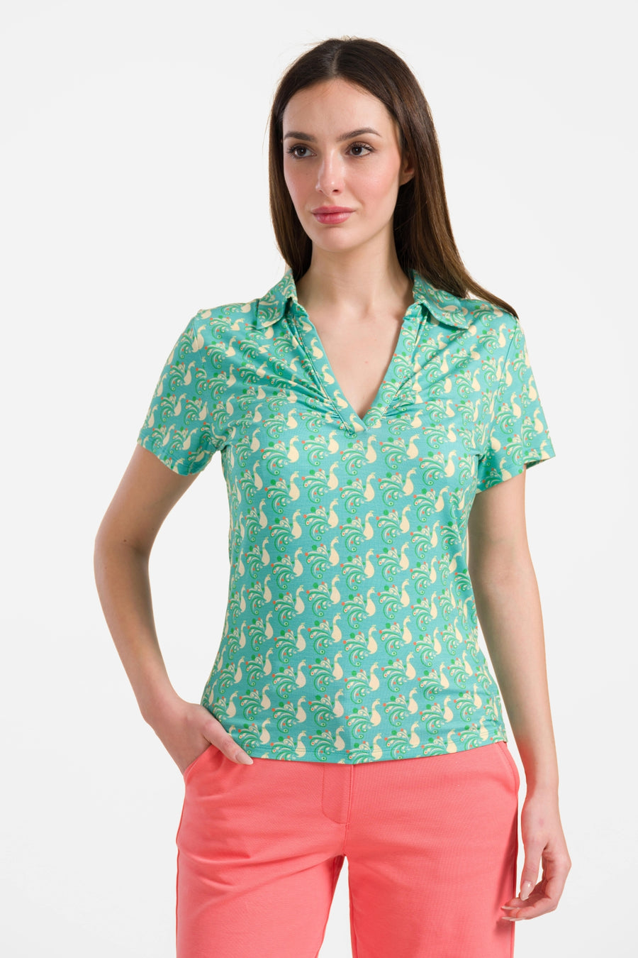 Suzy Kurzarmtop | Happy Peacock