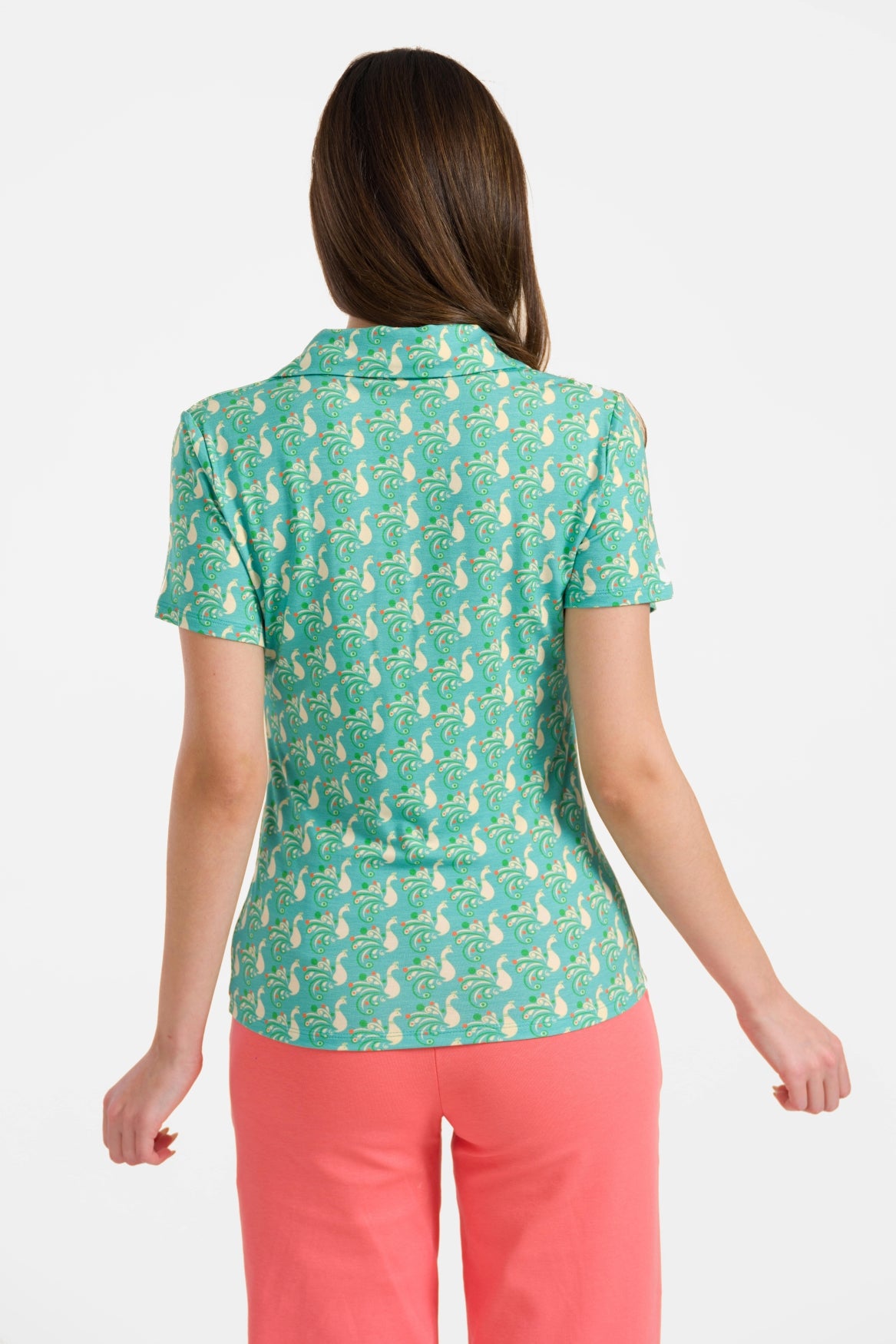 Suzy Kurzarmtop | Happy Peacock