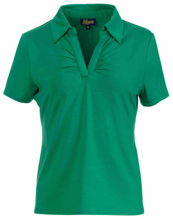 Suzy Kurzarmtop | Schlichtes Grün