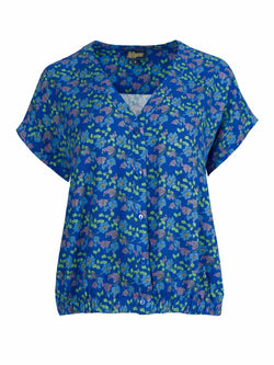 Evy Bluse Kurzarm | Kirschblüte