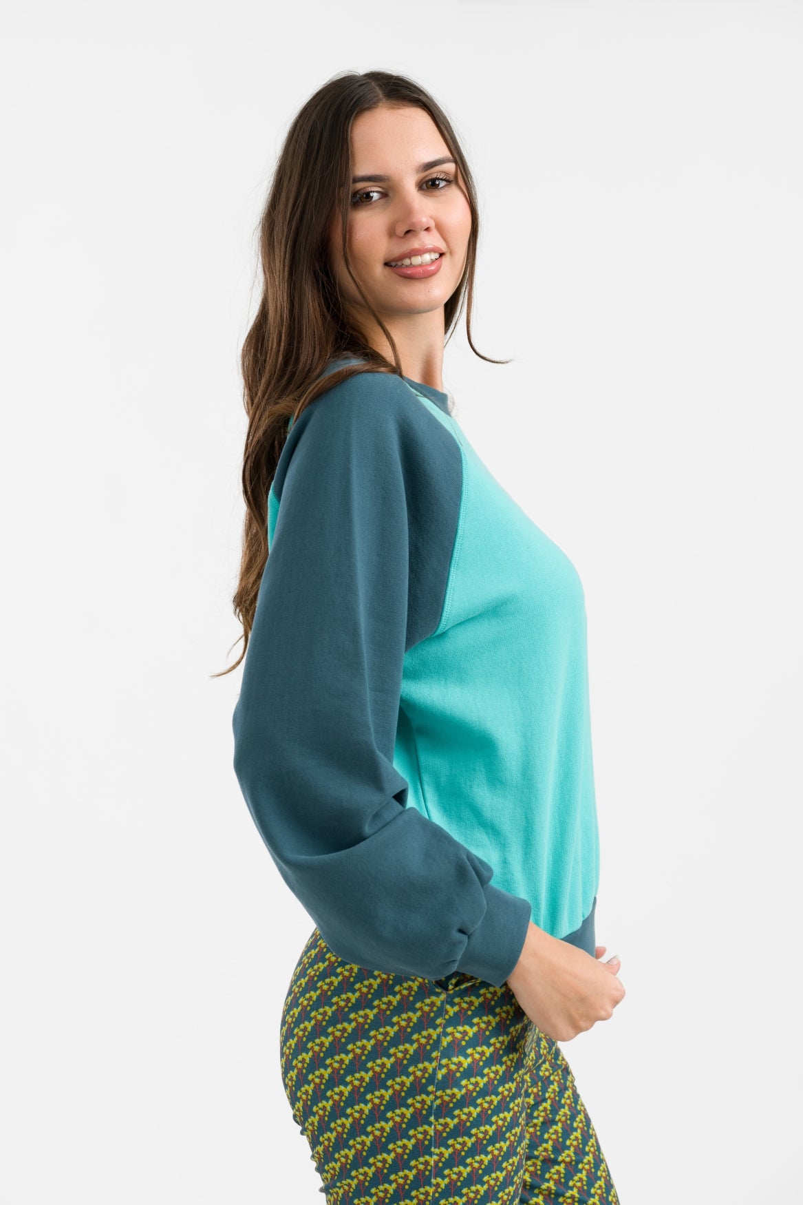 Grace-Pullover | Türkis