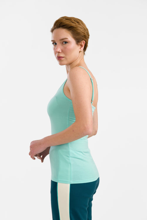 Hella Spaghetti Top | Natur Minze