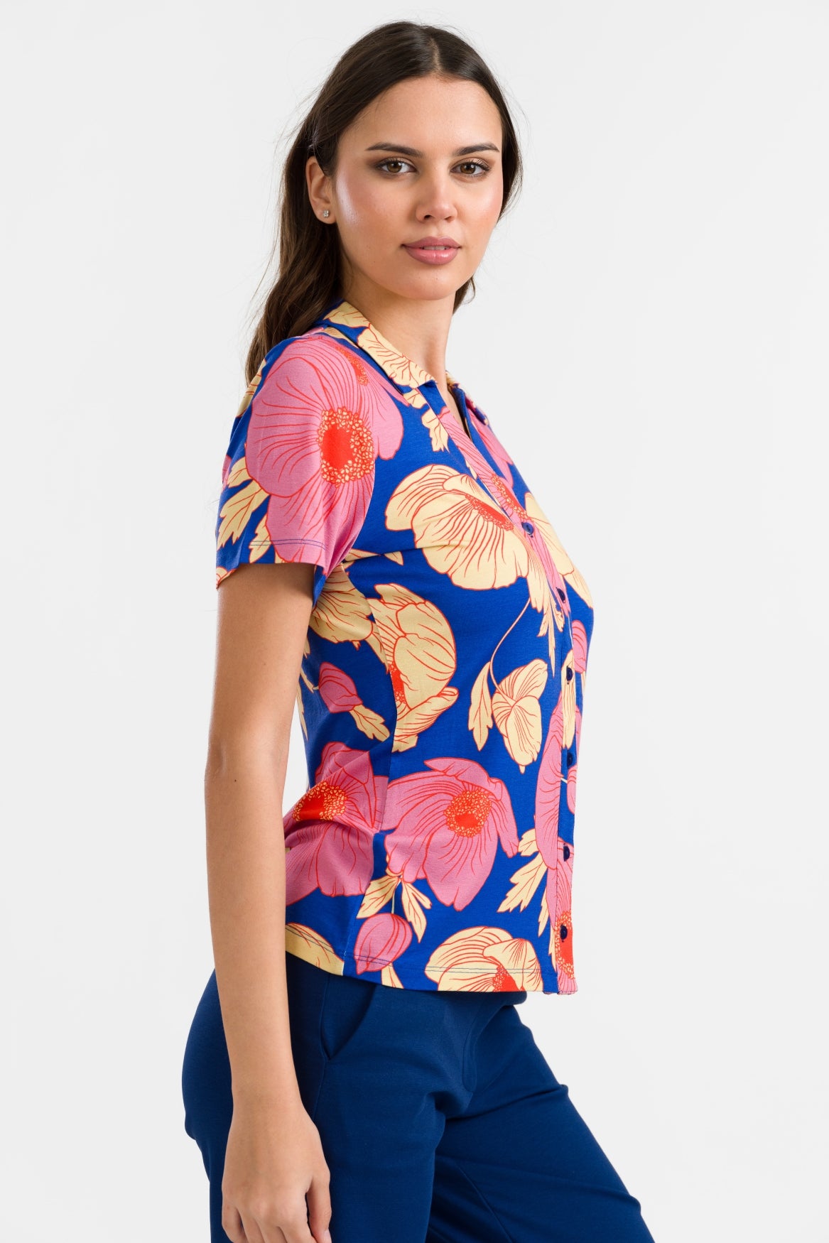 Lena Bluse Kurzarm | Poppy Love