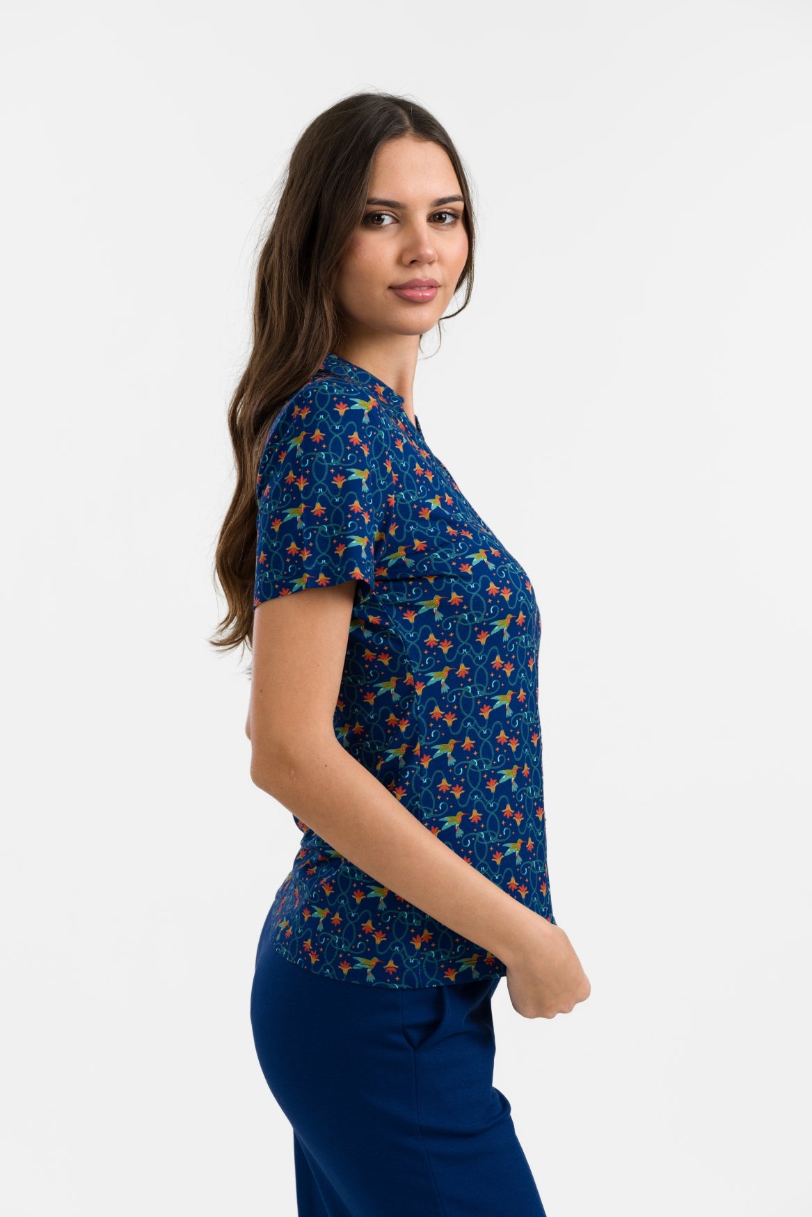 Lena Bluse Kurzarm | Kolibri