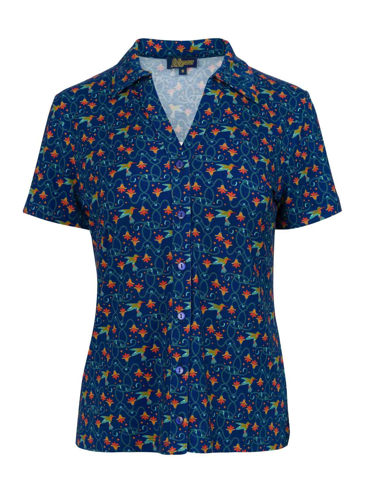 Lena Bluse Kurzarm | Kolibri
