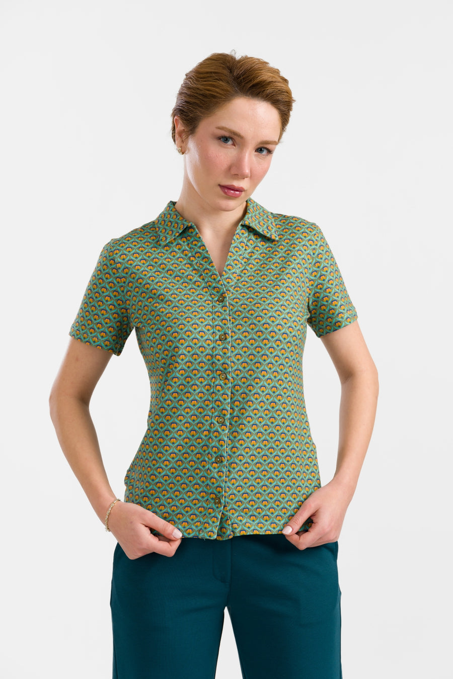 Lena Bluse Kurzarm | Groovy