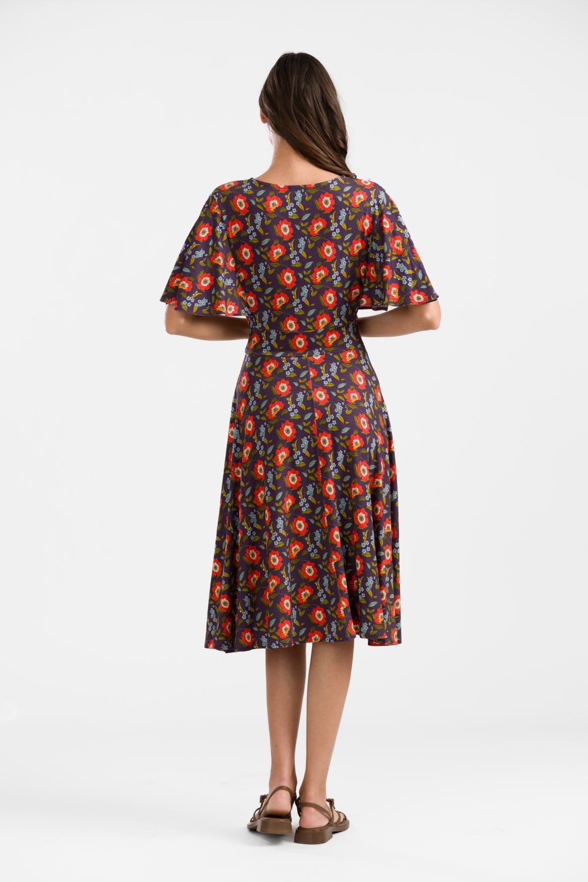 Luna Kleid | Purple Poppy