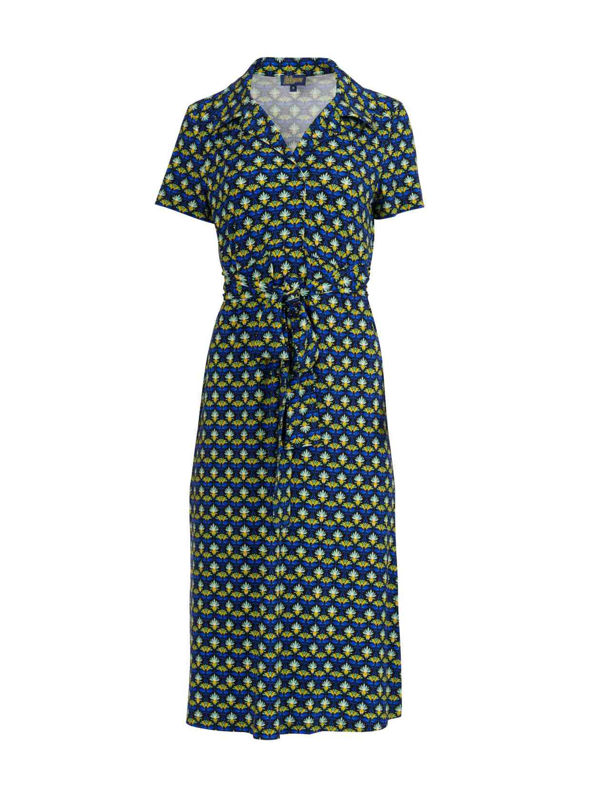 Marilyn-Kleid, Kurzarm | Retro-Blumen