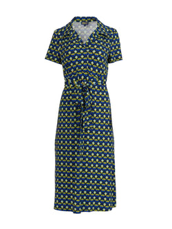 Marilyn-Kleid, Kurzarm | Retro-Blumen