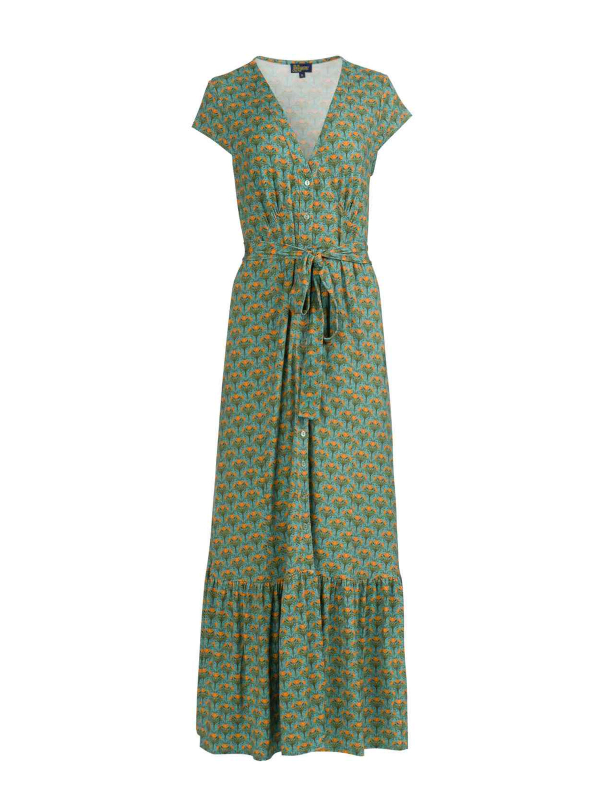 Maud Maxikleid Kurzarm | Blooming