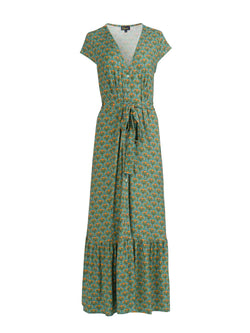 Maud Maxikleid Kurzarm | Blooming