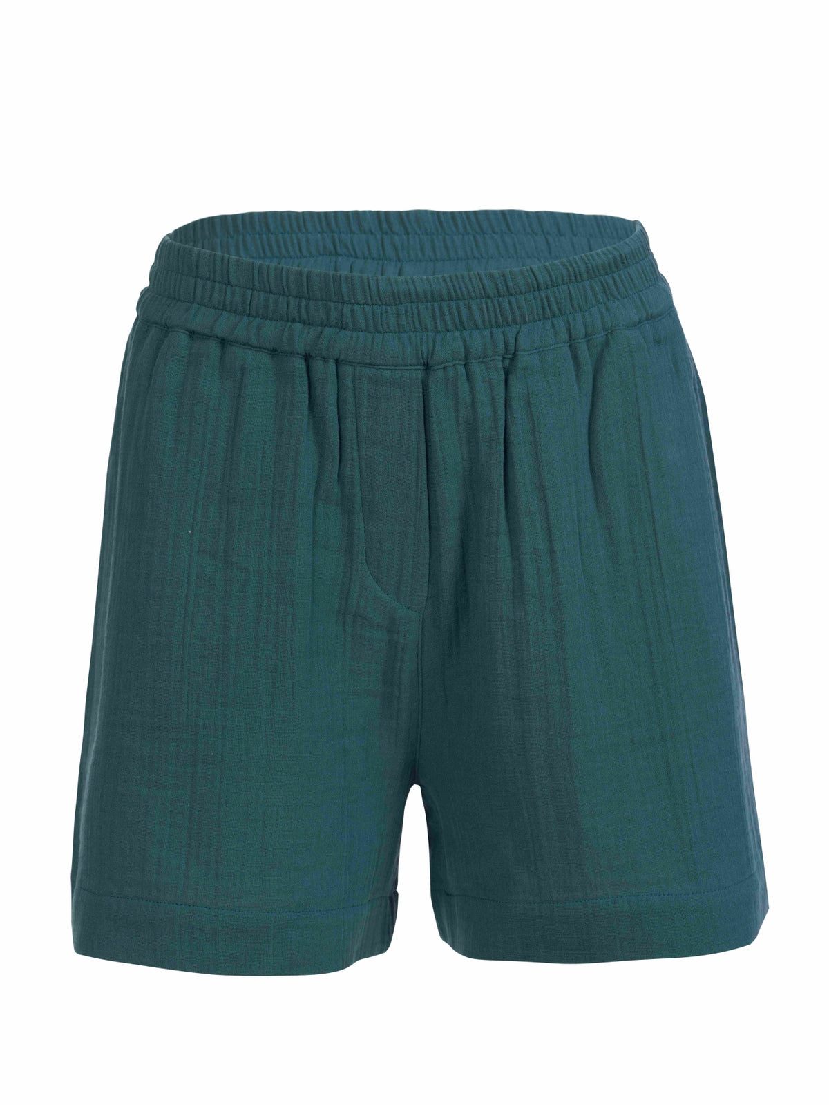 Megan Shorts | Crinkle Petrol