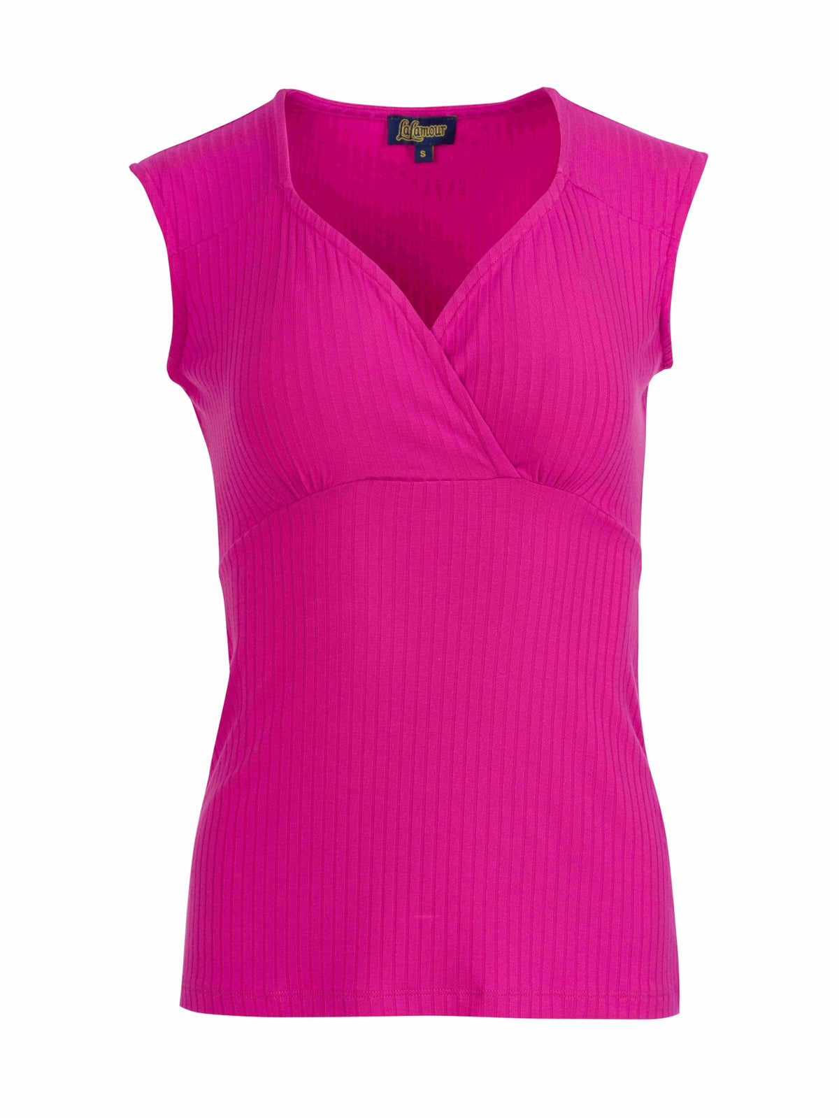 Monroe Top | Rippen-Fuchsia
