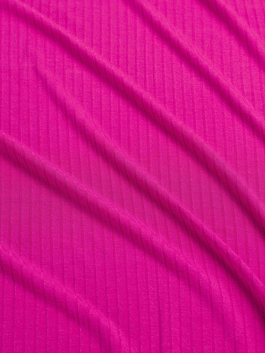 Monroe Top | Rippen-Fuchsia