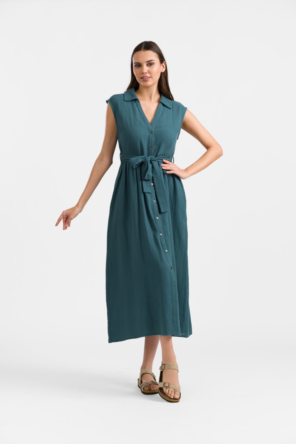 Nikki Kleid | Crinkle Petrol