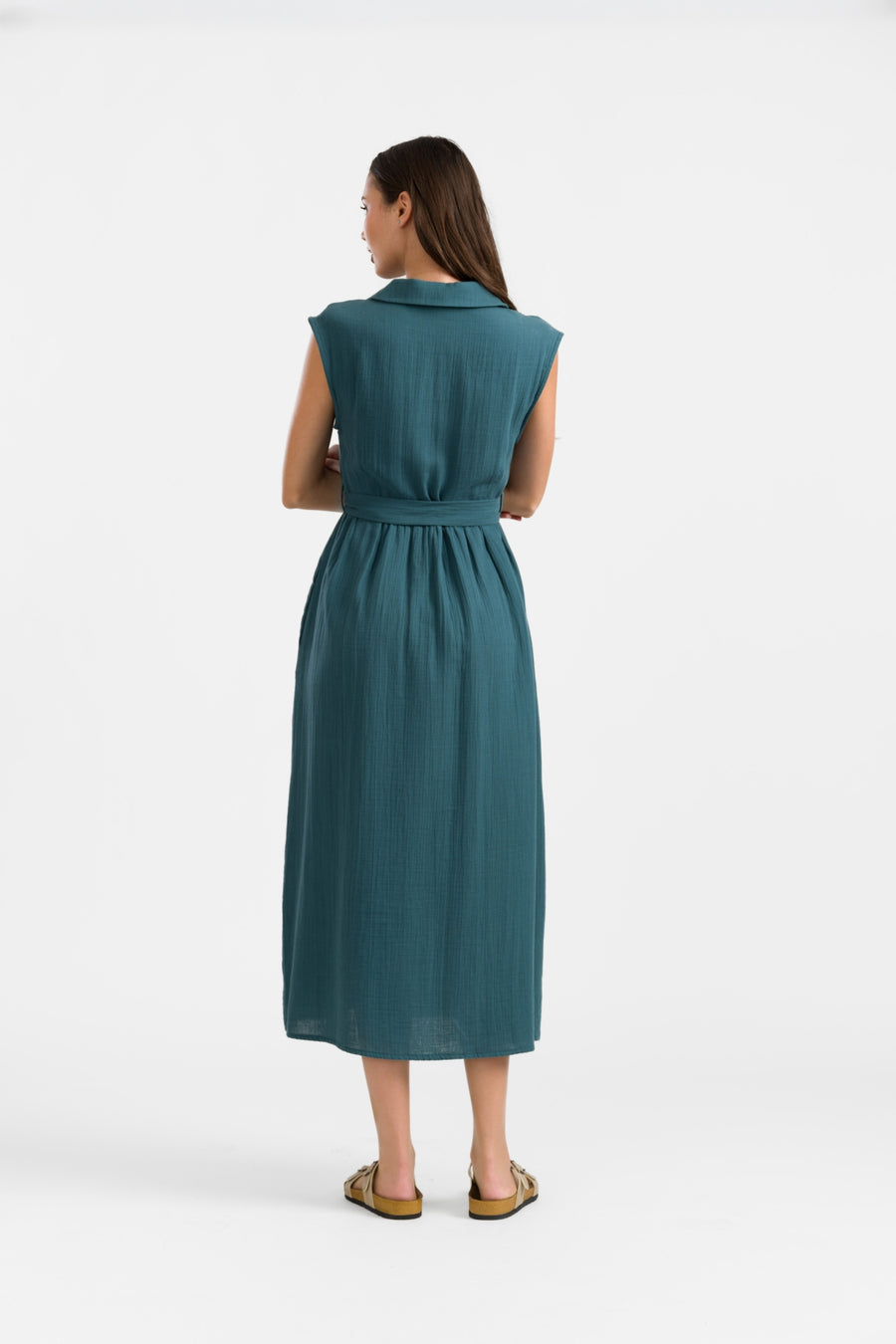 Nikki Kleid | Crinkle Petrol