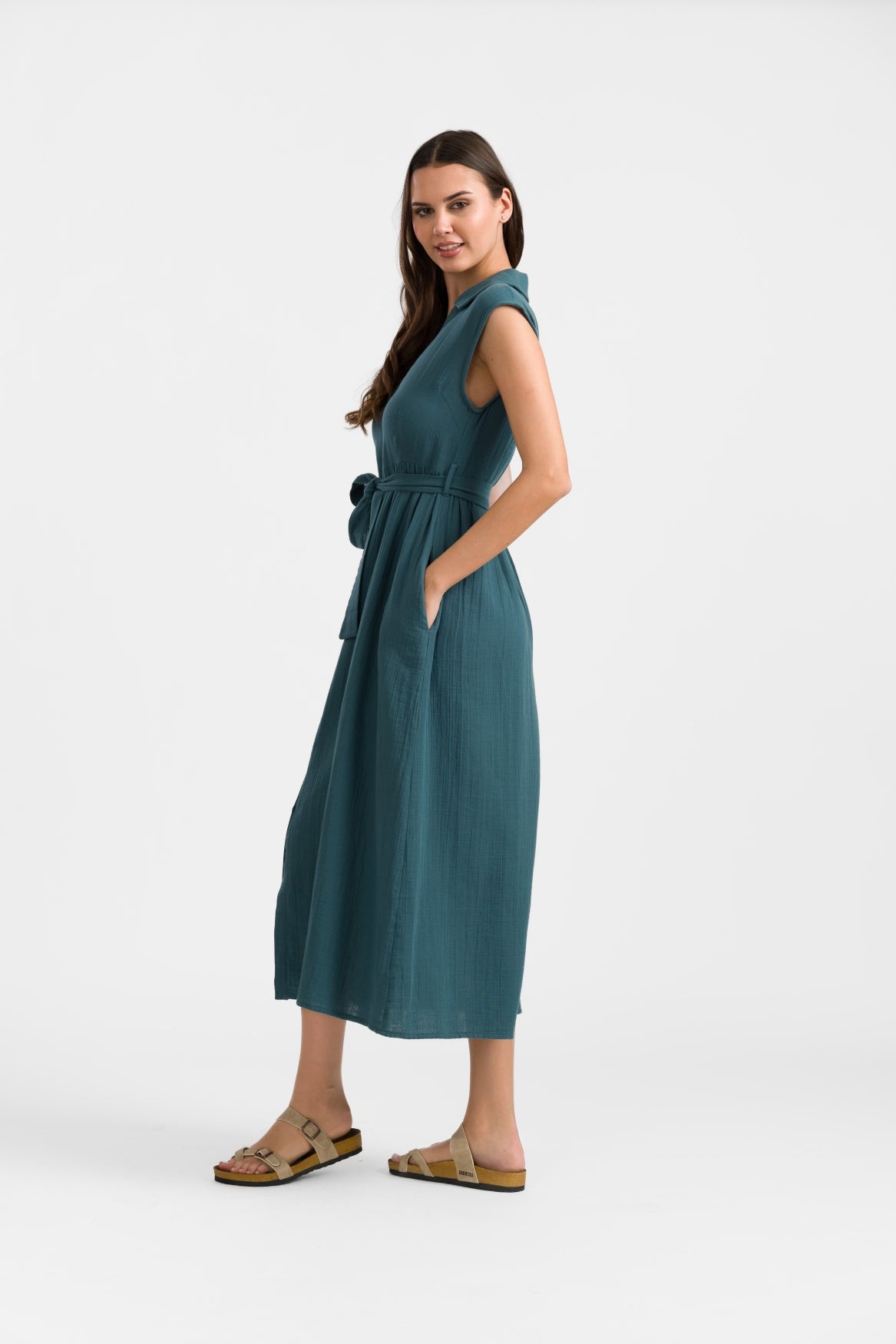 Nikki Kleid | Crinkle Petrol