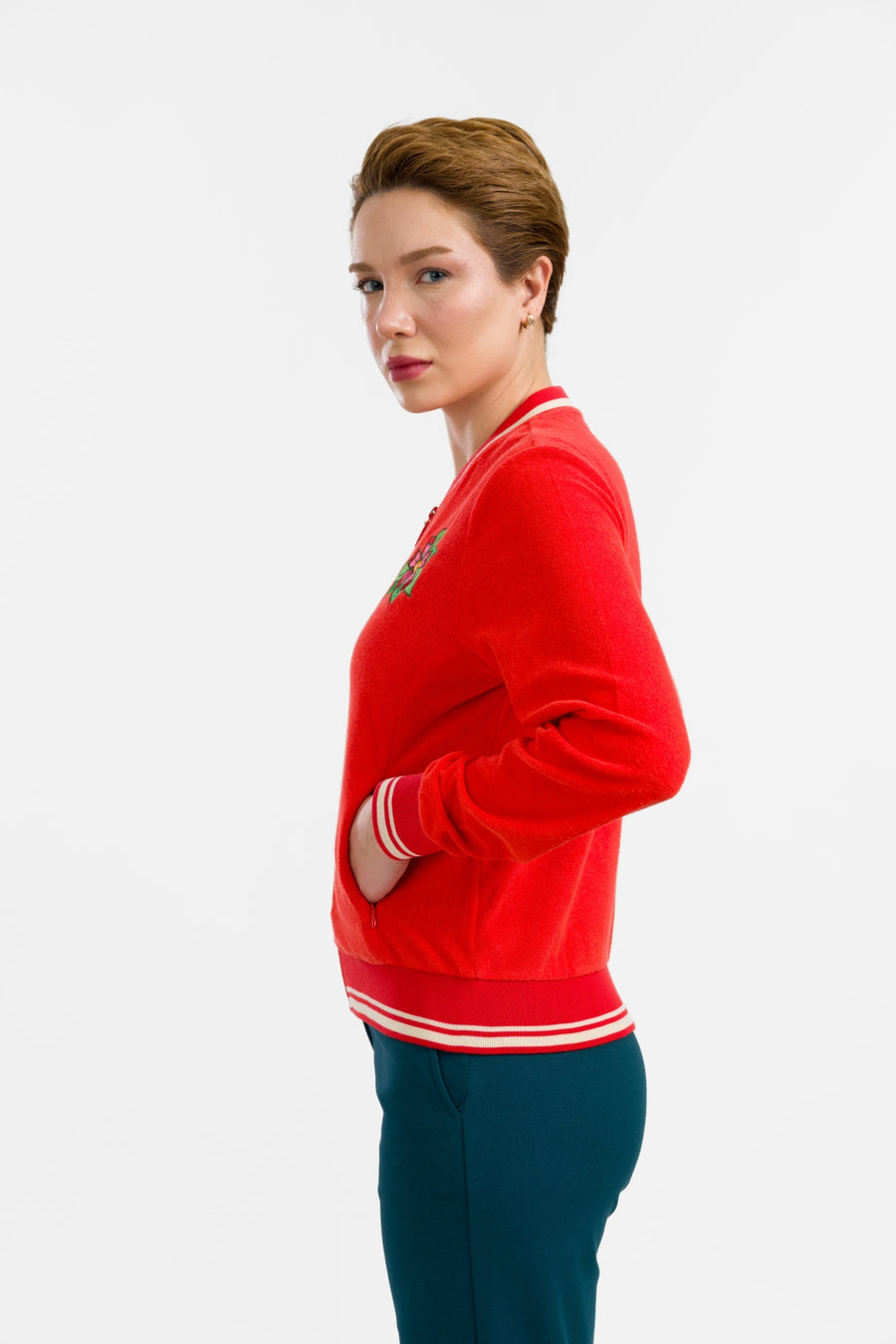Nora Bomberjacke | Rot