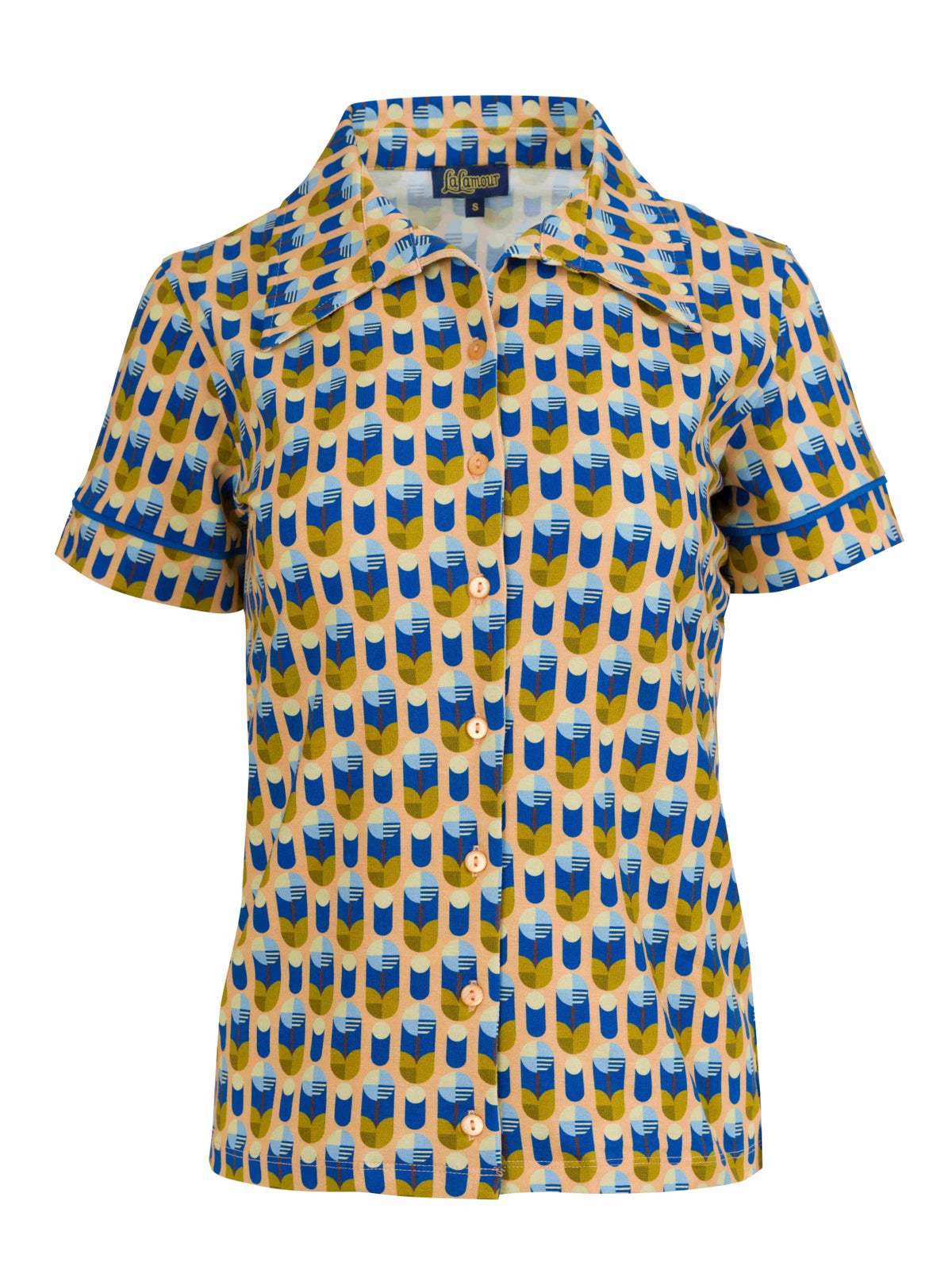 Sara Bluse Kurzarm | Künstliche Blume