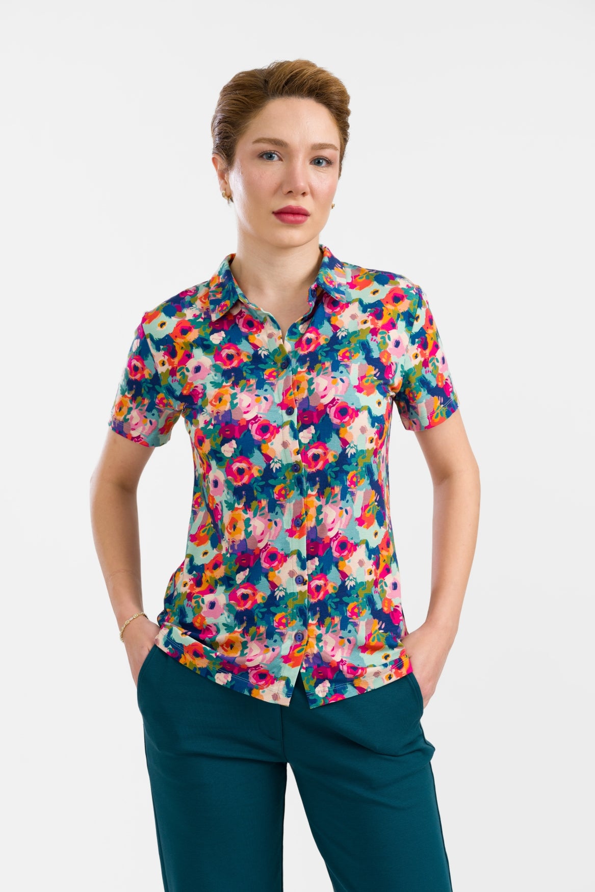 Sill Bluse Kurzarm | Potpourri