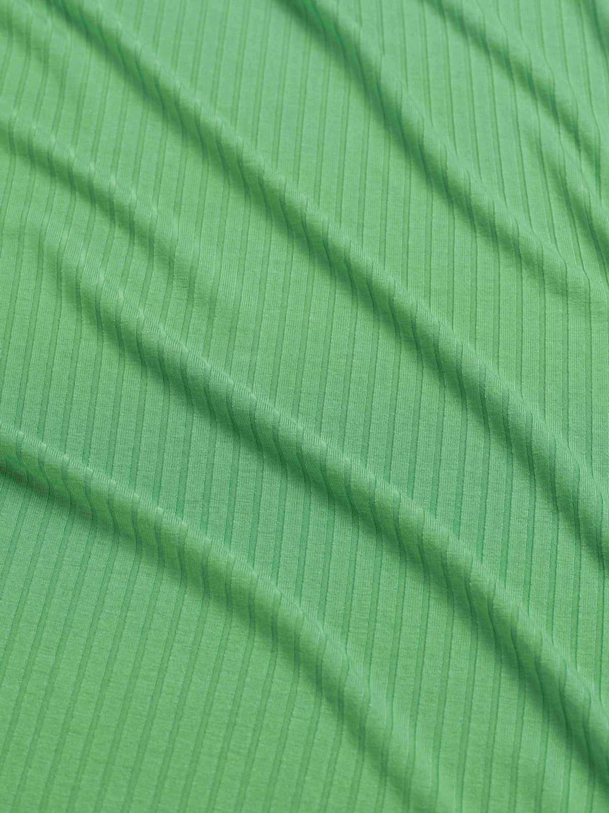 Sophie Top mit kurzen Schmetterlingsärmeln | Gerippt, Grün