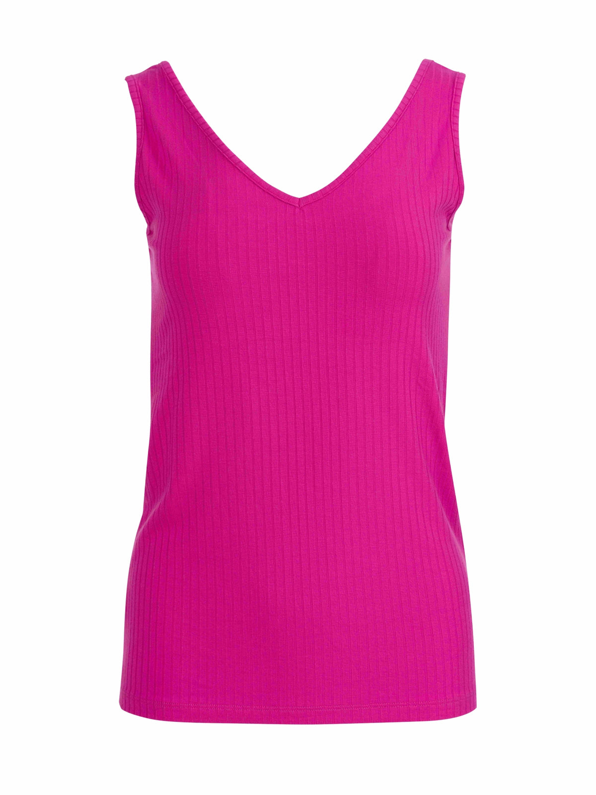 Stella Tanktop | Gerippt, Fuchsia