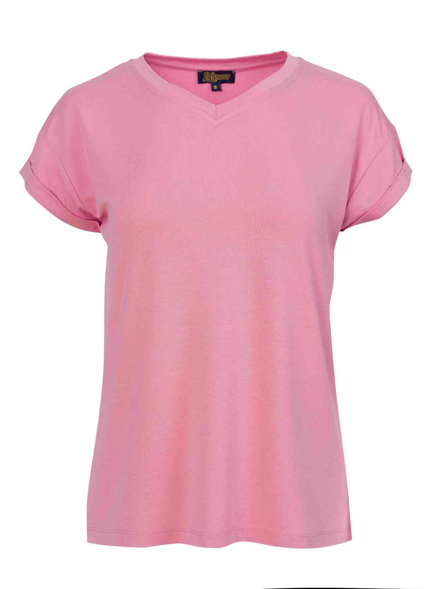 Vera Top | Schlichtes Rosa