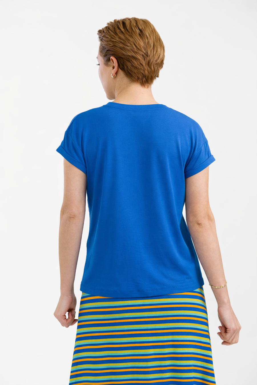 Vera Top | Schlichtes Blau