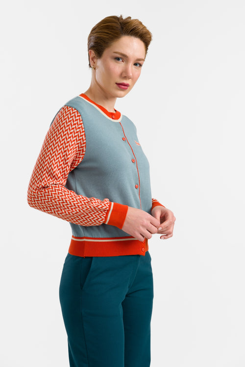 Strickjacke | Blumen