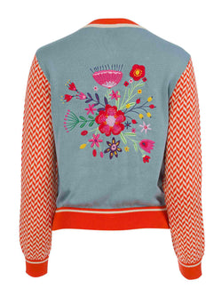Strickjacke | Blumen