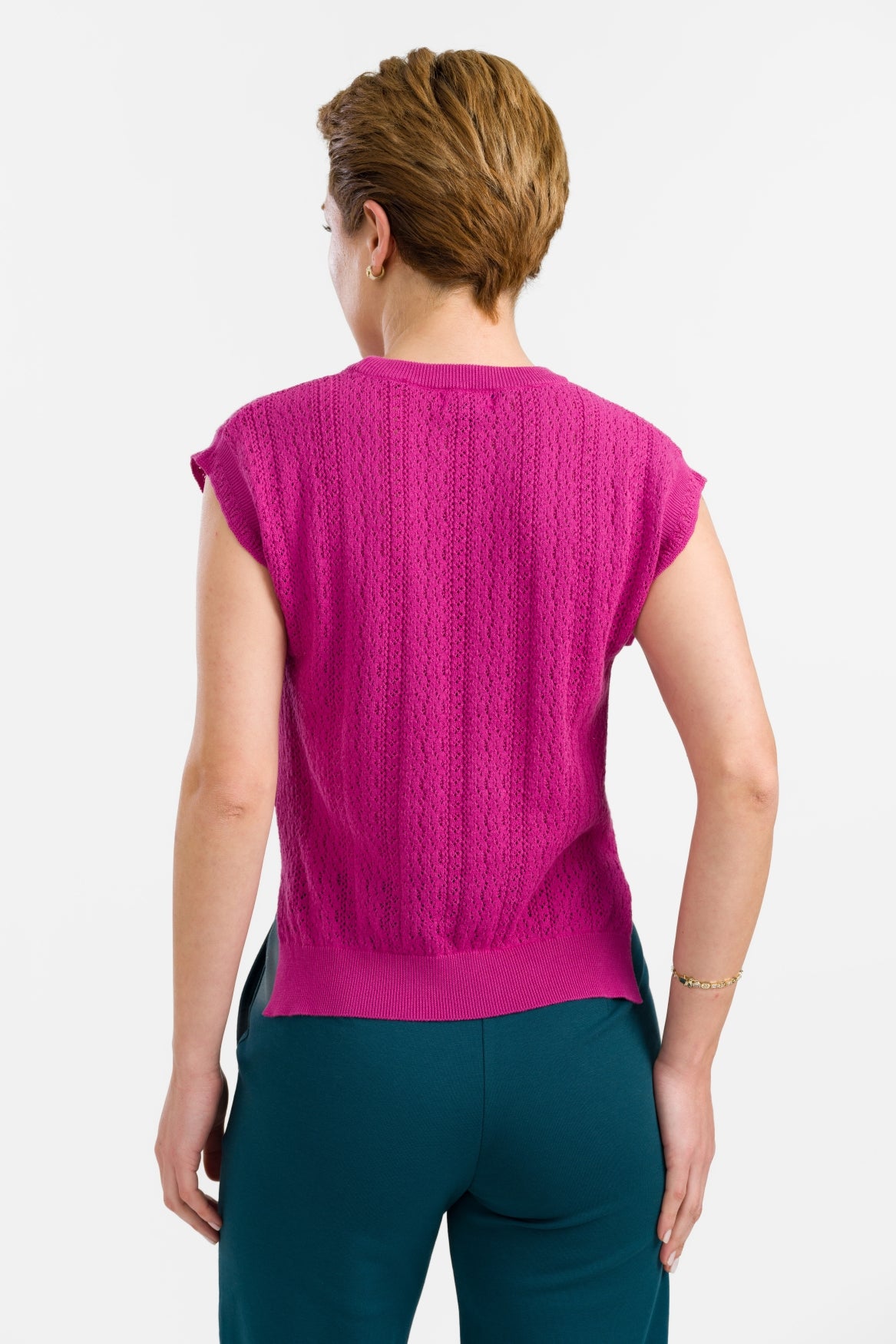 Pippa-Strickoberteil | Fuchsia