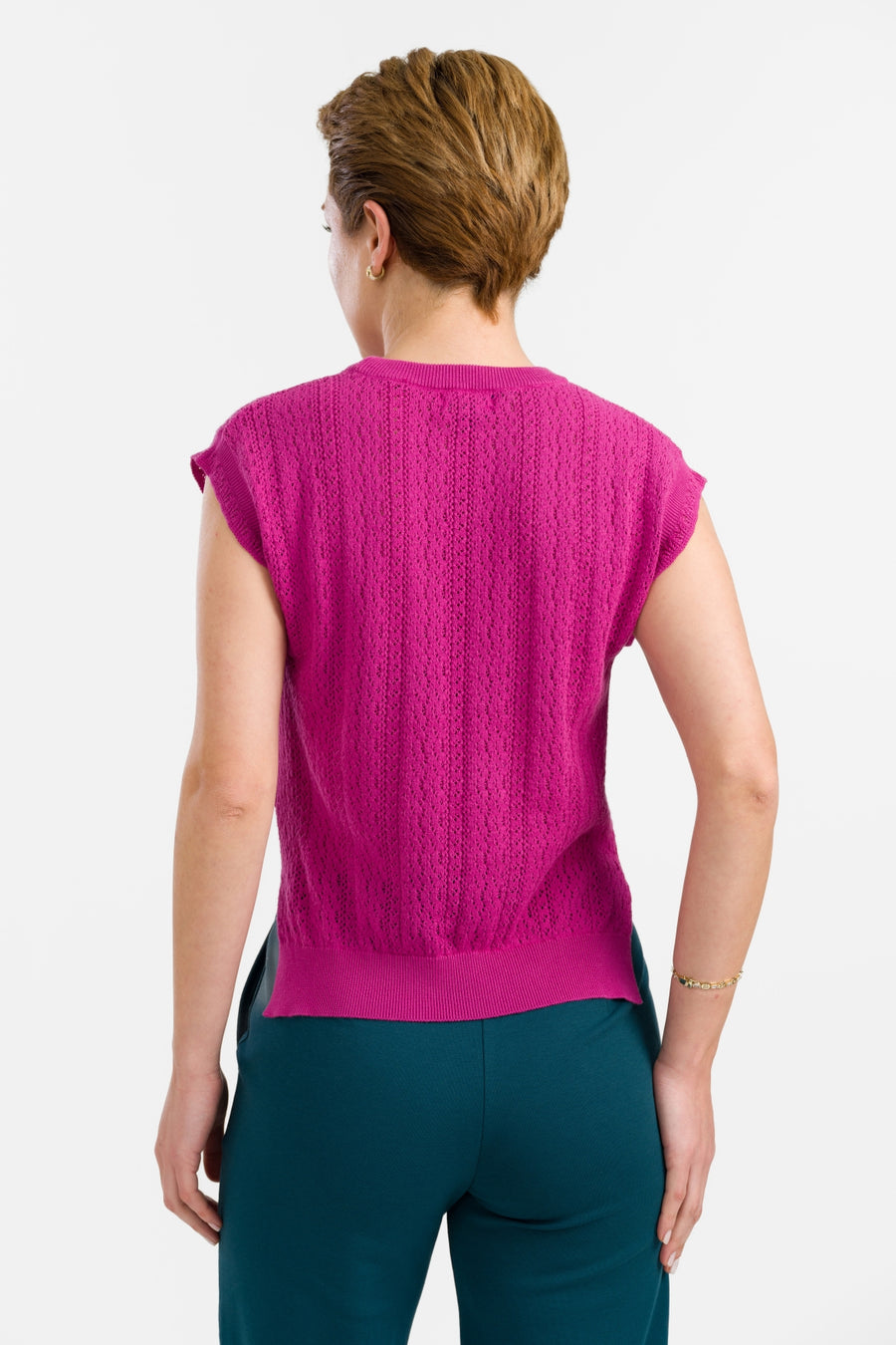 Pippa-Strickoberteil | Fuchsia