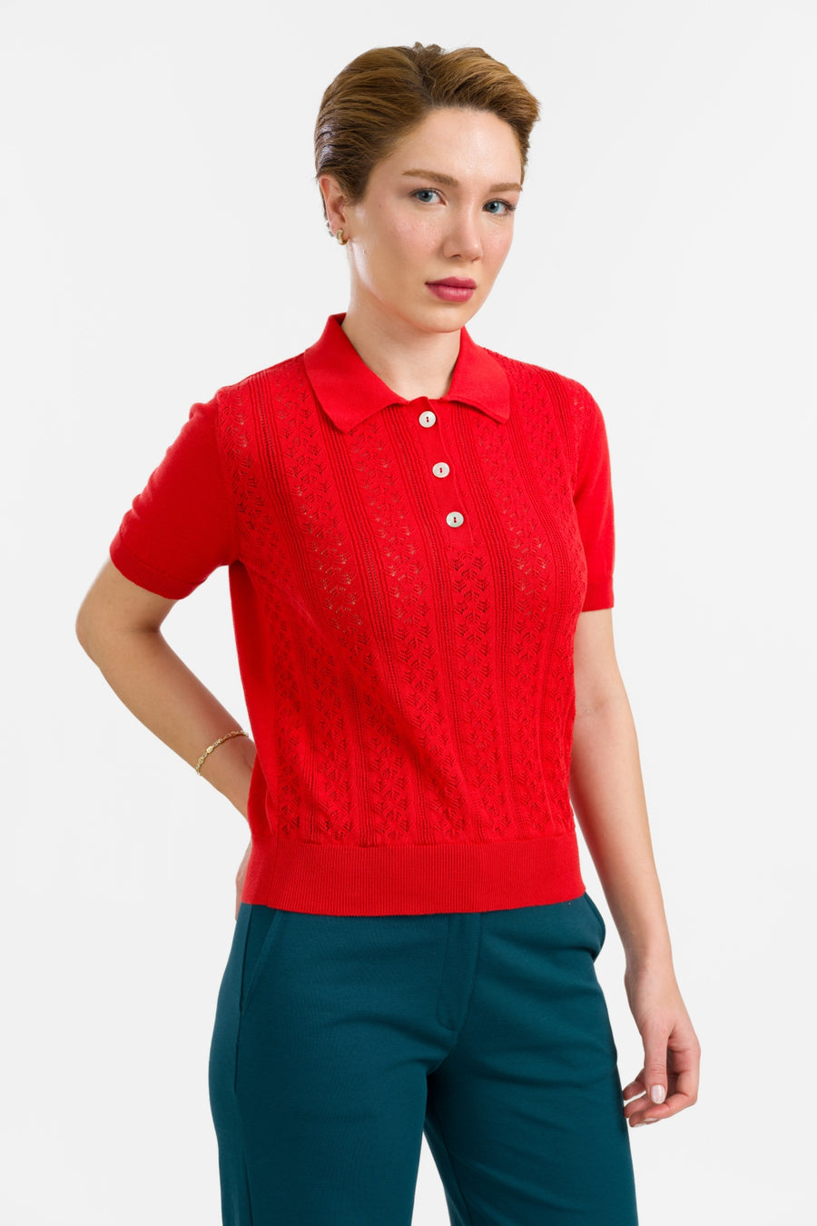 Strickoberteil Romy | Rot
