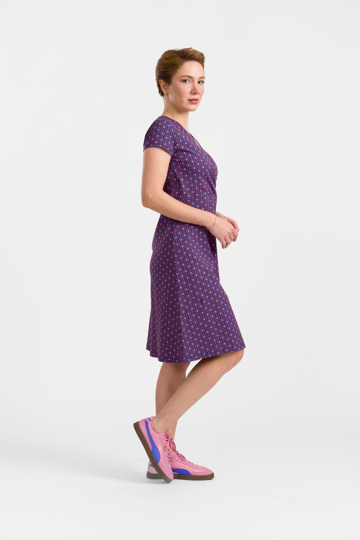 Chrissy Cross Kleid  | Funky Squares