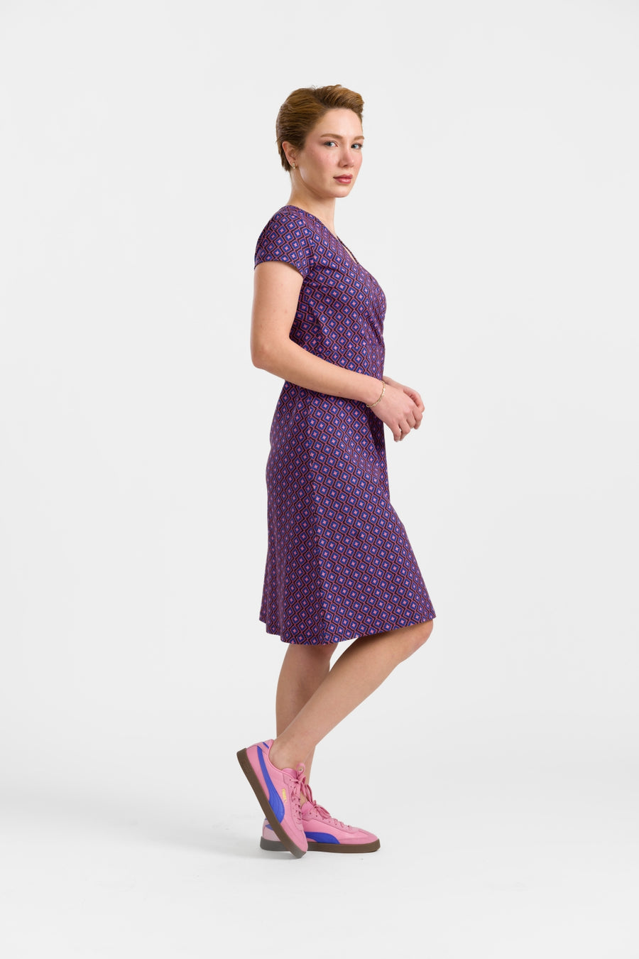 Chrissy Cross Kleid  | Funky Squares