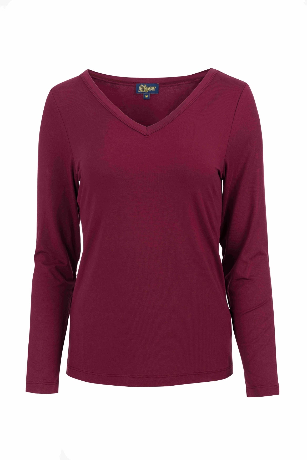 Lynn Top | Ecovero Plain Bordeaux