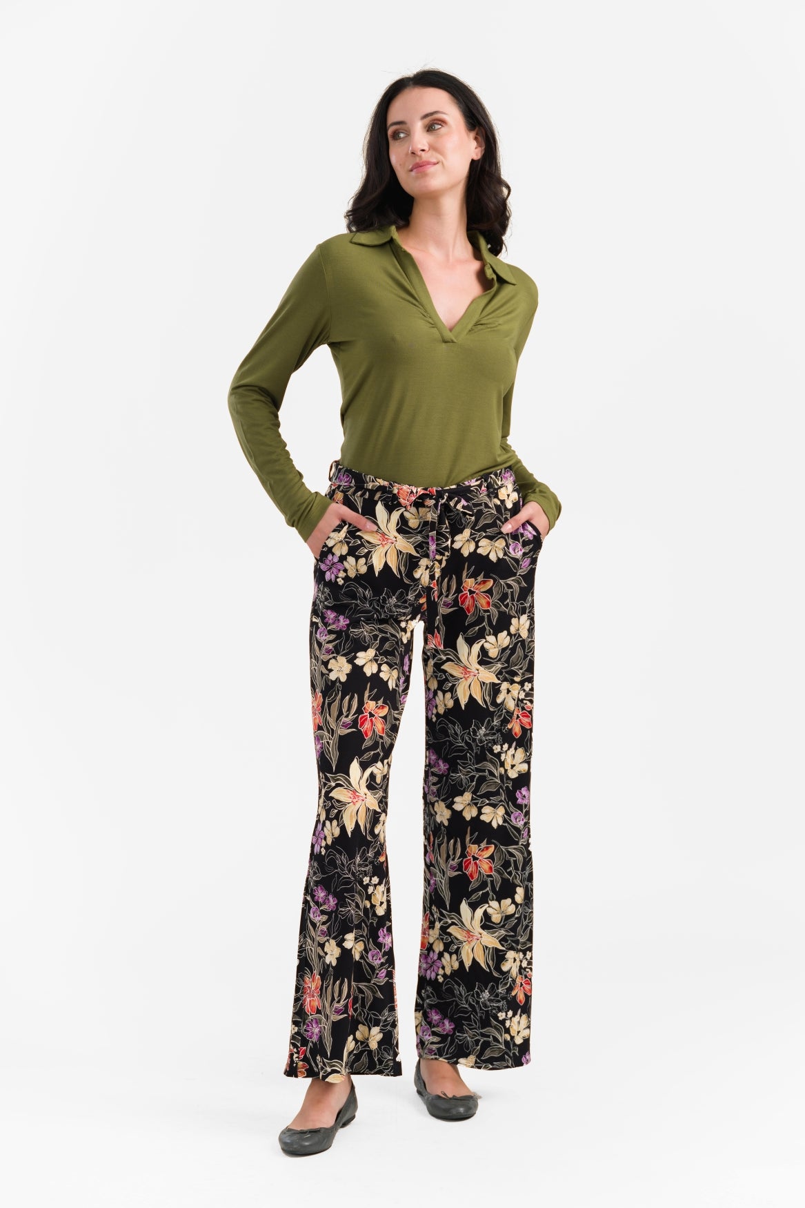 Sue Trousers | Botanische Blume