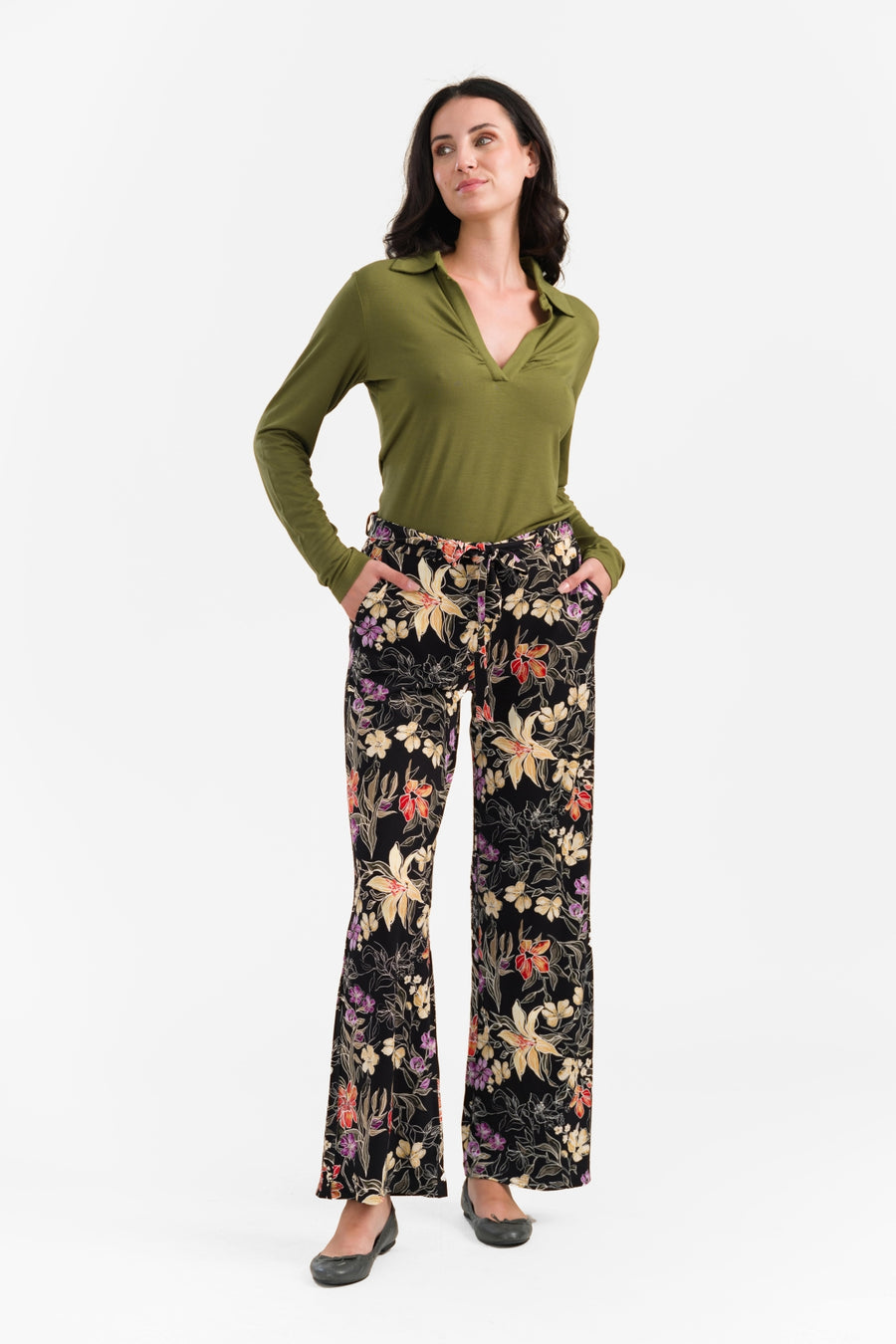 Sue Trousers | Botanische Blume