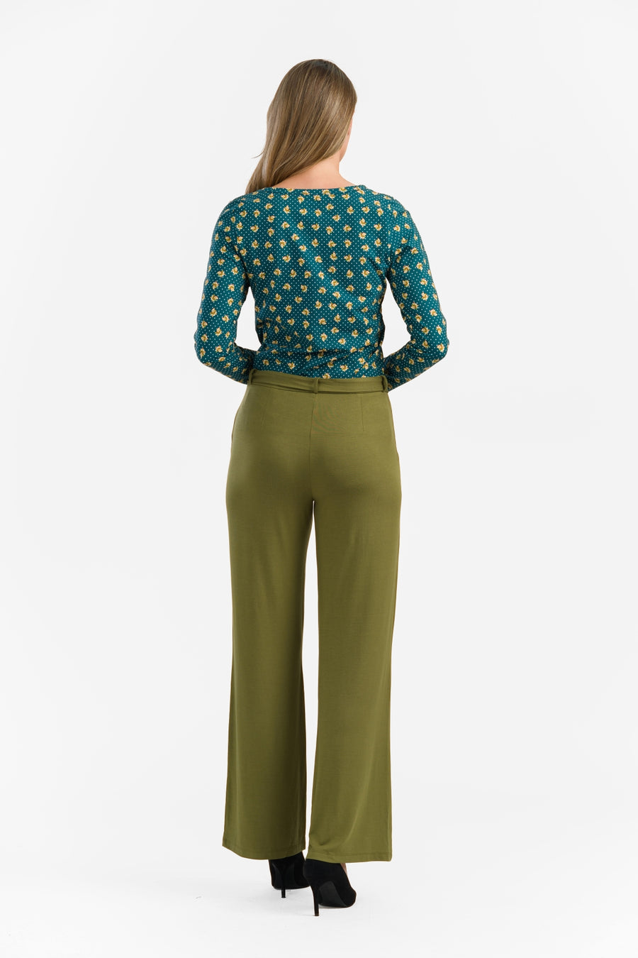 Sue Hose | Micro Plain Olive