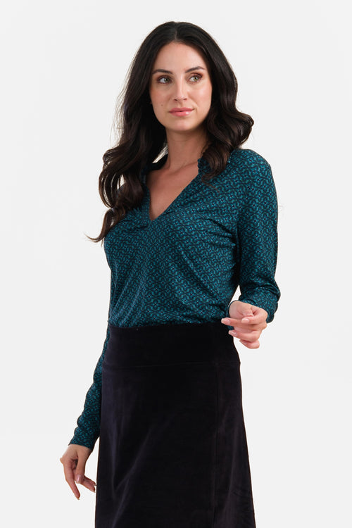 Suzy Langarmshirt | Lissabonblau