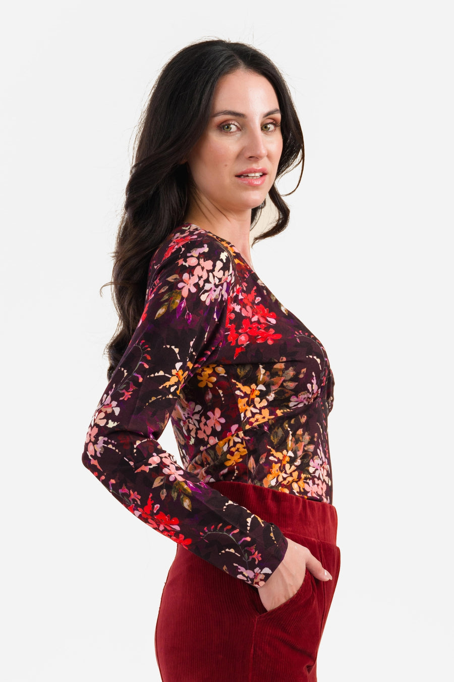 Monroe Langarmshirt | Herbstblume