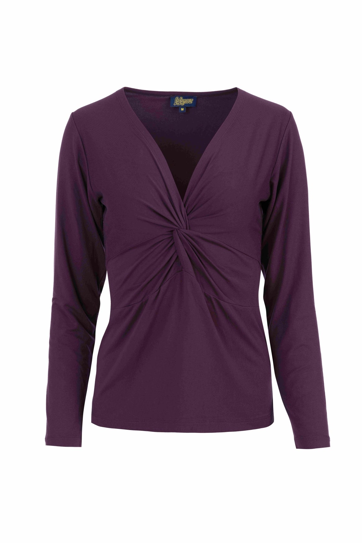 Angela Top | Ecovero Plain Aubergine