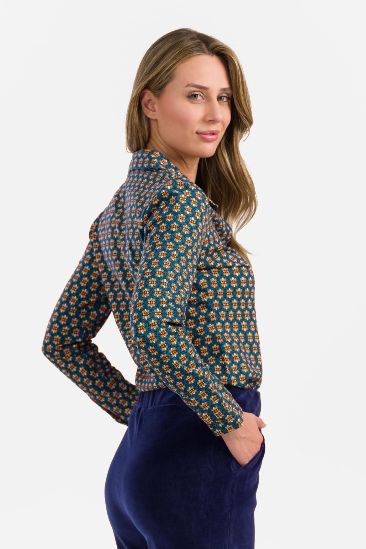 Sara Bluse | Porto Blau